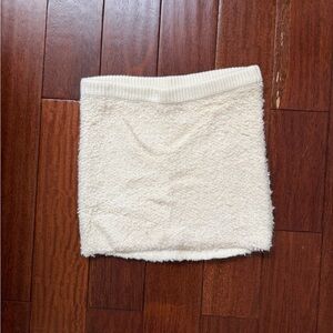 Revolve GRLFRND Ivory Mini Skirt